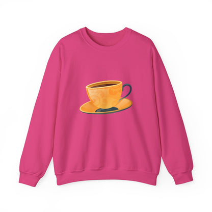 Unisex Heavy Blend™ Crewneck Sweatshirt Lightweight - Elegant British Tea Cup Classic Tea Time Style