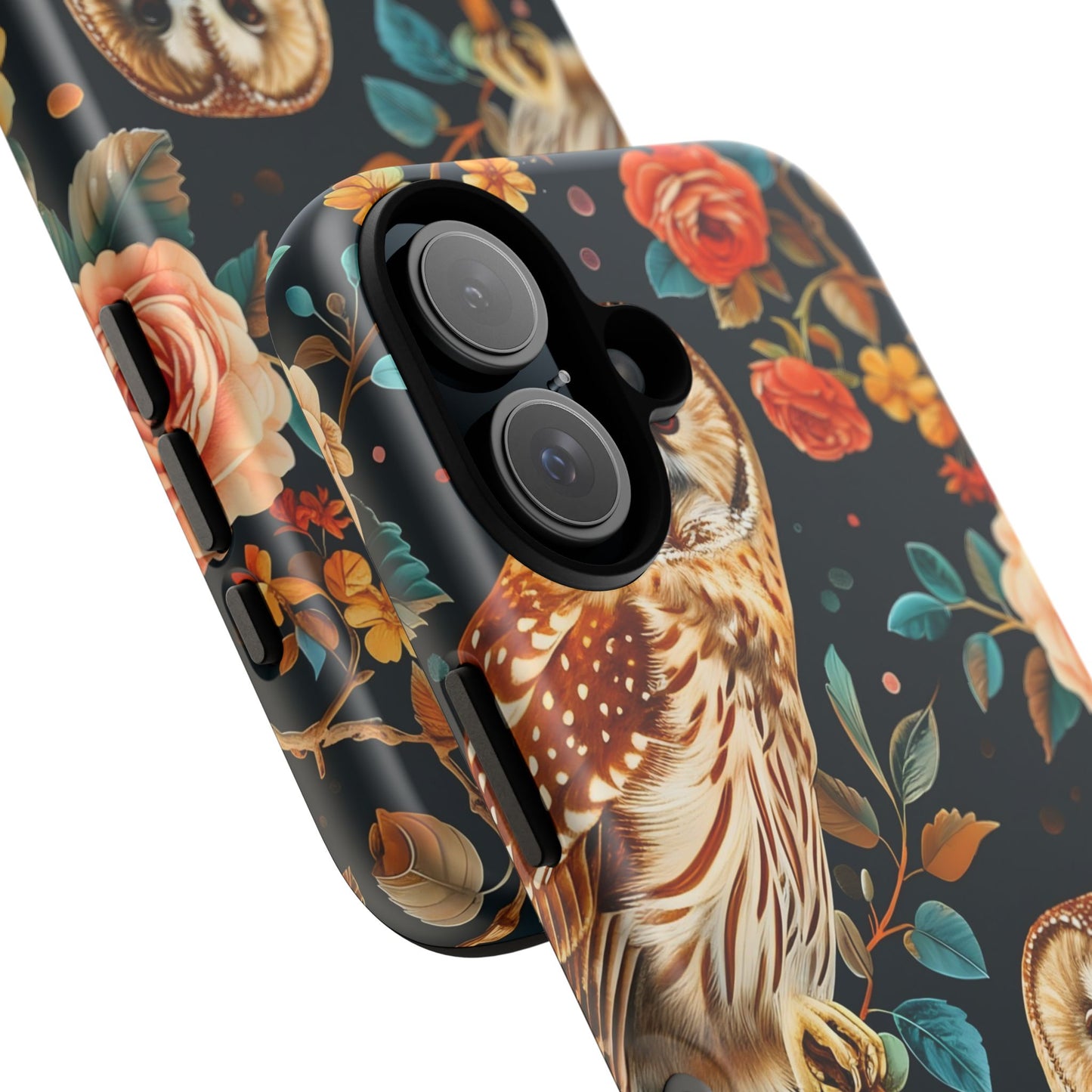 Owl Phone Case with Floral Design, Tough Phone Cover for Nature Lovers, Gift for Bird Enthusiasts, Stylish Protection for Smartphones, [...]