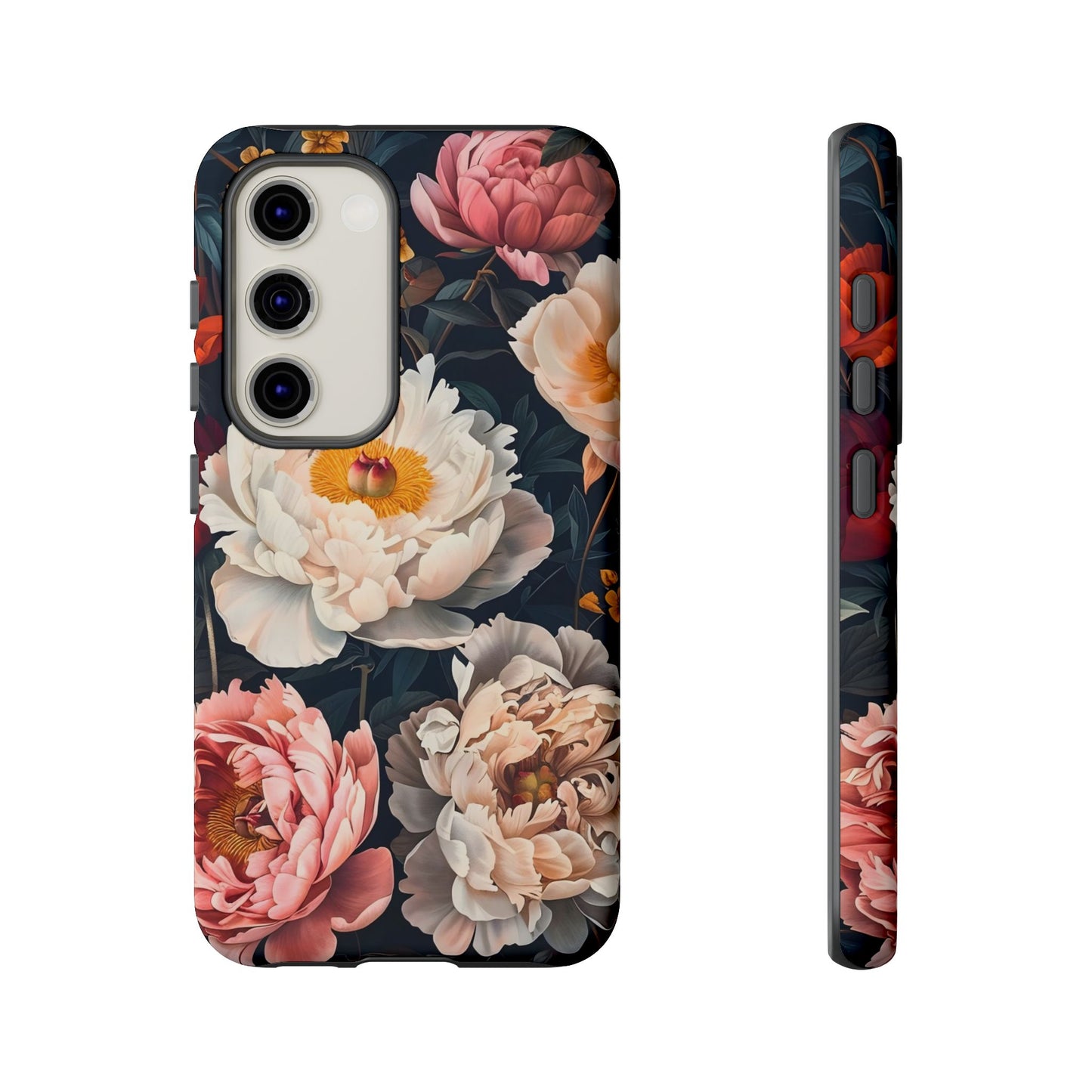 Floral Phone Case, Tough Phone Cover, Flower Design, Unique Gift for Her, Trendy Accessory, Spring Decor
