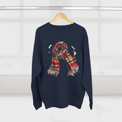 Unisex Crewneck Sweatshirt - Classic British Plaid Scarf