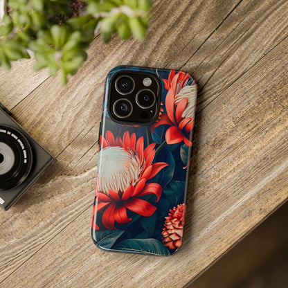 Floral Phone Case for Tough Love, Durable Cover, Unique Gift for Nature Lovers, Birthday, Mother's Day, Floral Design