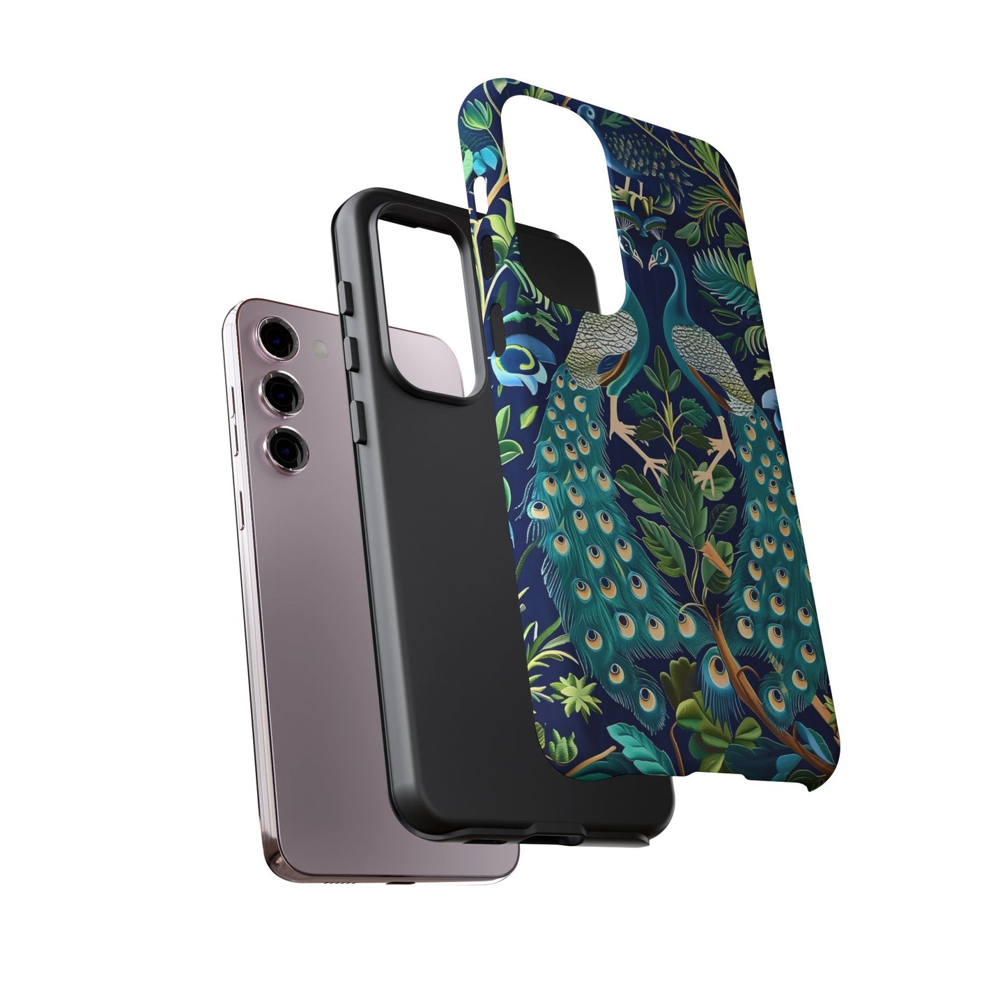Peacock Tough Phone Case - Colorful Protective Cover, Nature Lover Gift, Stylish Accessory for Celebrations