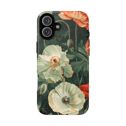 Floral Phone Case - Tough Cases, Botanical Design, Gift for Friends, Trendy Mobile Cover, Personalized Phone Accessory