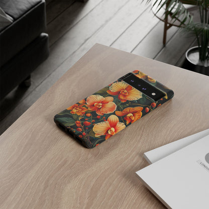 Floral Phone Case - Tough Cases, Protective Cover, Gift for Her, Smartphone Accessory, Floral Design, Nature-Inspired