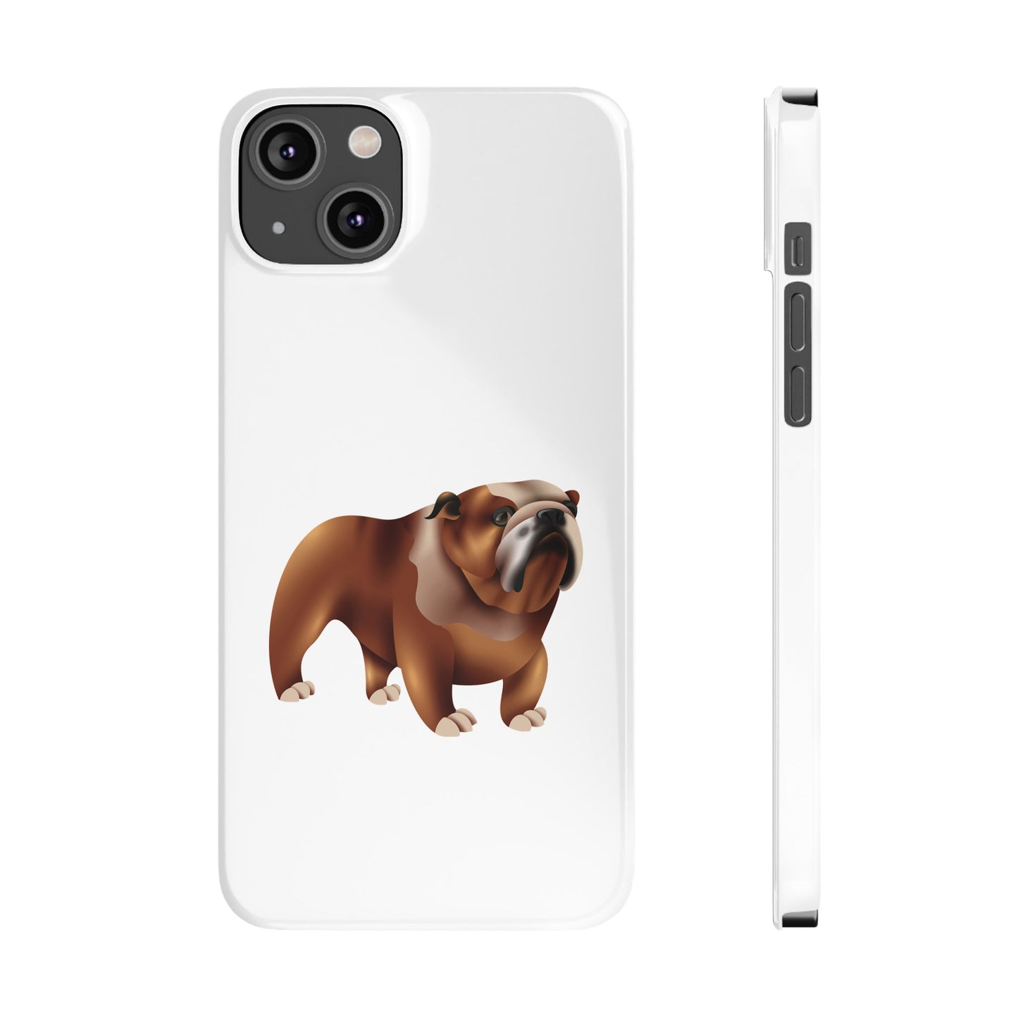 Bulldog Slim Phone Cases, Dog Lover Gift, Cute Phone Cover, Pet Theme Case, Birthday Gift for Dog Owners