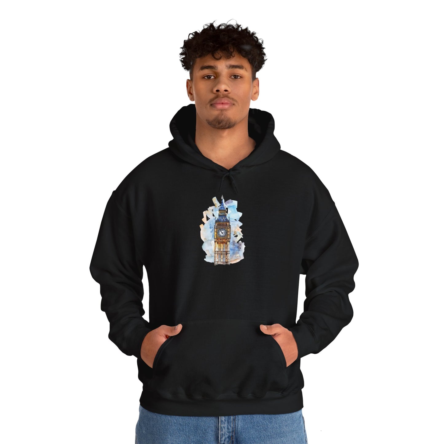 Unisex Heavy Blend™ Hooded Sweatshirt - Big Ben Tower - The Pulse of London