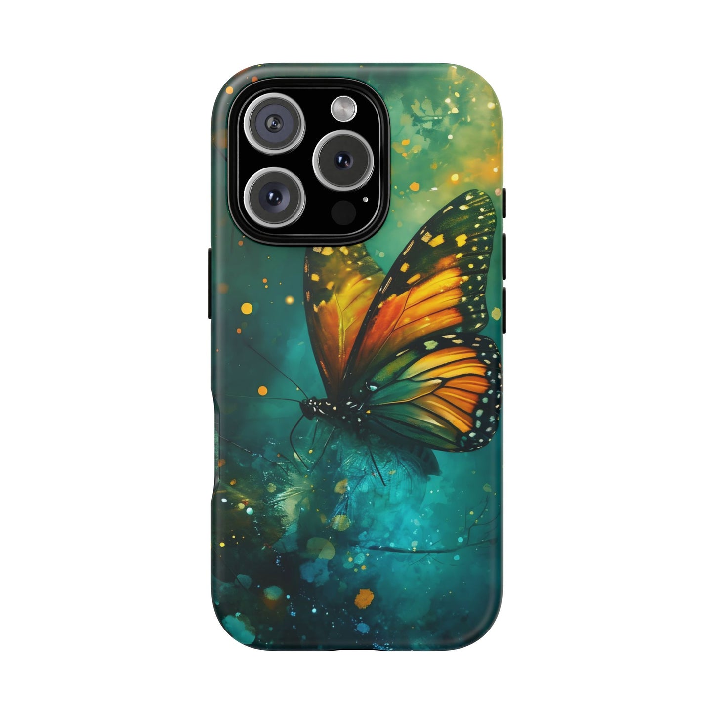 Colorful Butterfly Phone Case, Tough Cases for iPhone and Samsung, Cute Tech Accessories, Nature Lovers Gift, Vibrant Floral Design