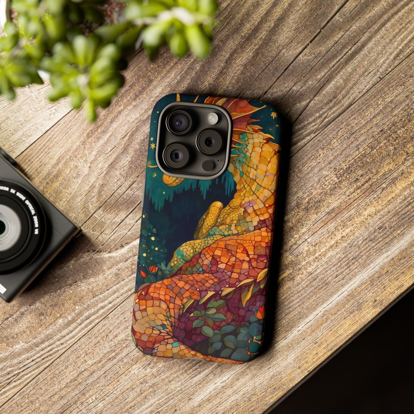 Dragon Art Phone Case, Tough Phone Cover, Fantasy Gift, Unique Mobile Accessory, Dragon Lover Gift, Stylish Protection