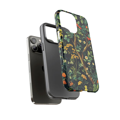 Floral iPhone Case, Nature Inspired Tough Case, Botanical Phone Cover, Eco-Friendly Gift, Unique Floral Design