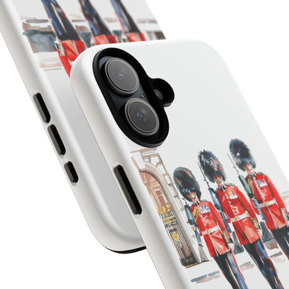 Phone Case with Royal Guard Design, Unique Cell Cover, London Souvenir, Tough Phone Case, Gift for Travelers, Stylish Street Photography
