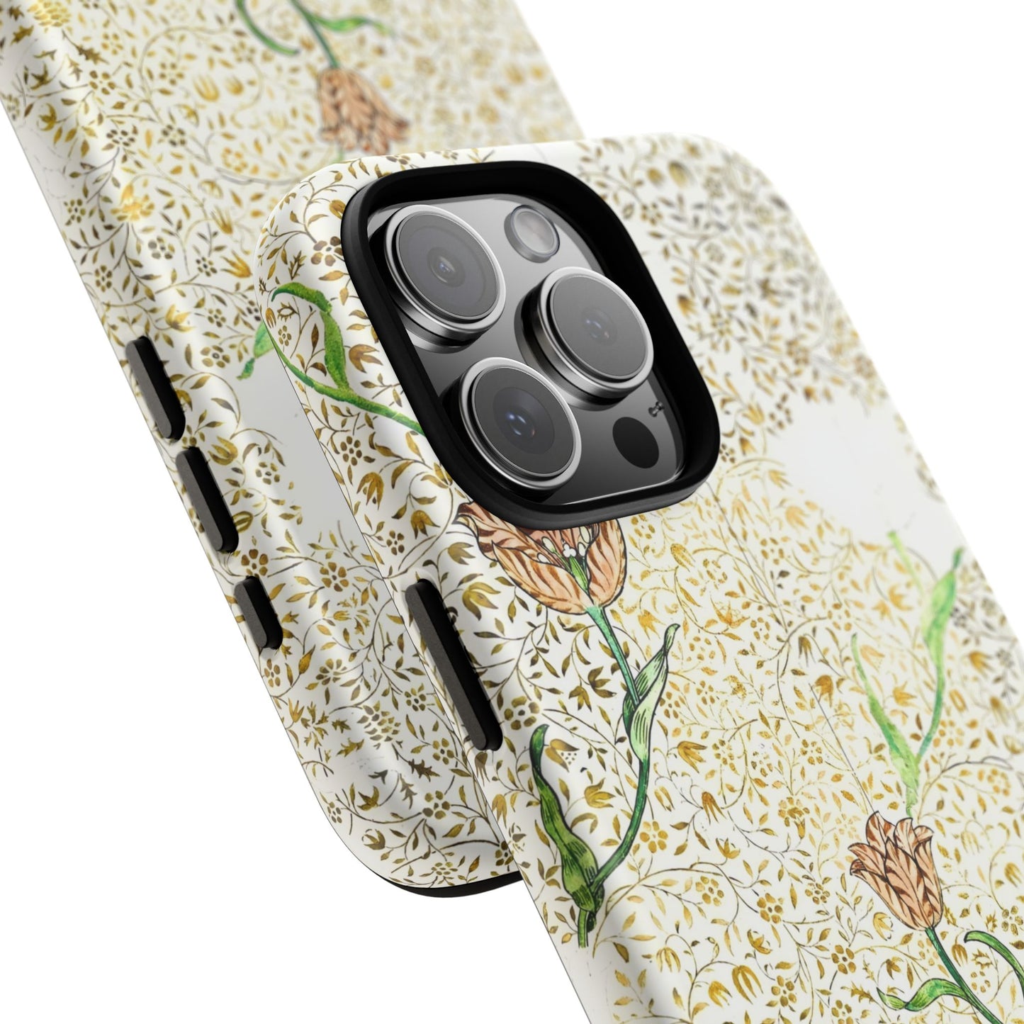 Elegant Floral Phone Case, Tough Cases for iPhone, Stylish Smartphone Cover, Protection with Floral Art, Unique Gift for Her