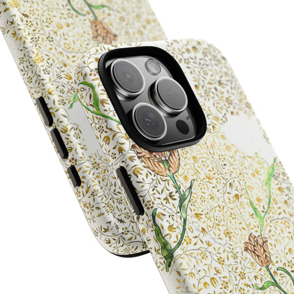 Elegant Floral Phone Case, Tough Cases for iPhone, Stylish Smartphone Cover, Protection with Floral Art, Unique Gift for Her