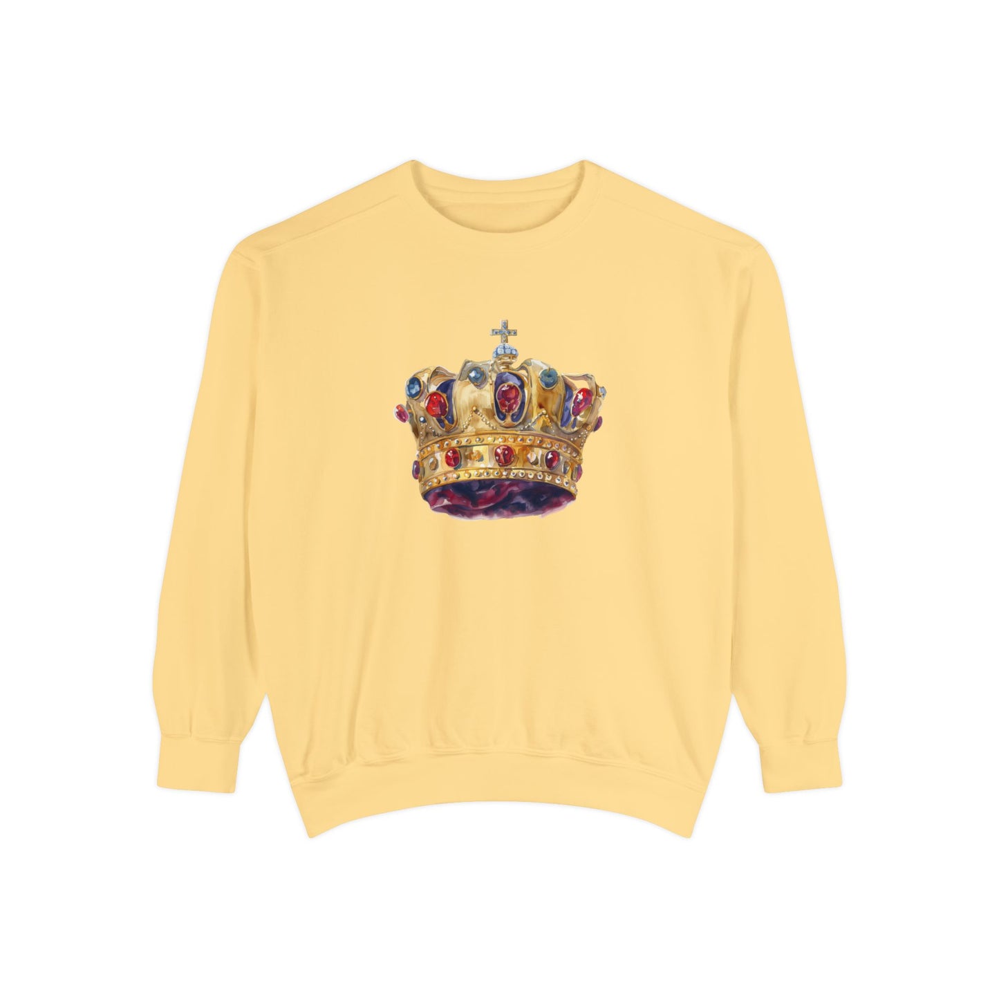Unisex Garment-Dyed Sweatshirt Trendy - British Royal Crown