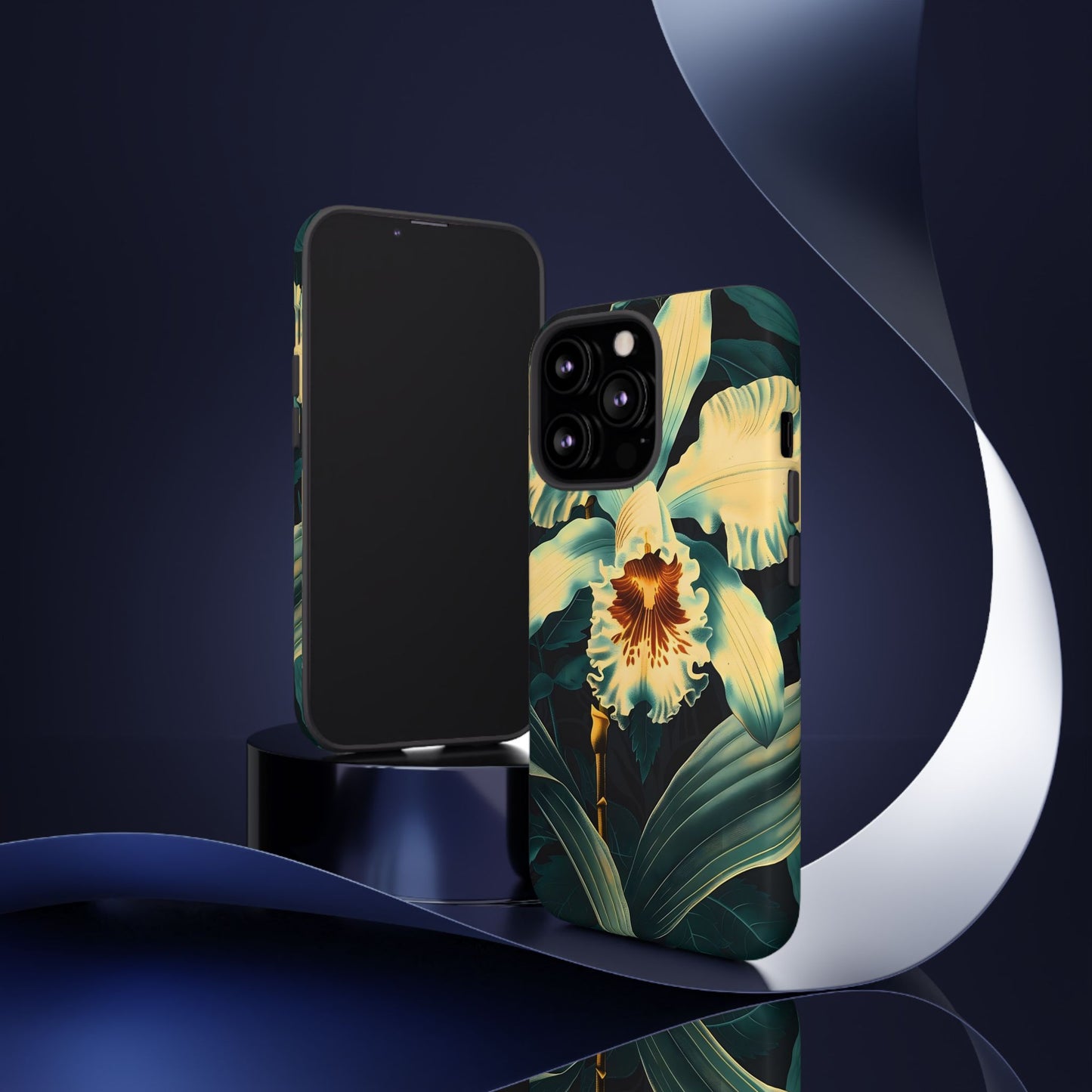 Floral Phone Case - Tough Cases with Orchid Design, Durable Smartphone Cover for Nature Lovers, Floral Gift for Her, Botanical [...]