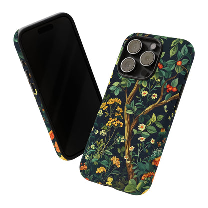Floral iPhone Case, Nature Inspired Tough Case, Botanical Phone Cover, Eco-Friendly Gift, Unique Floral Design