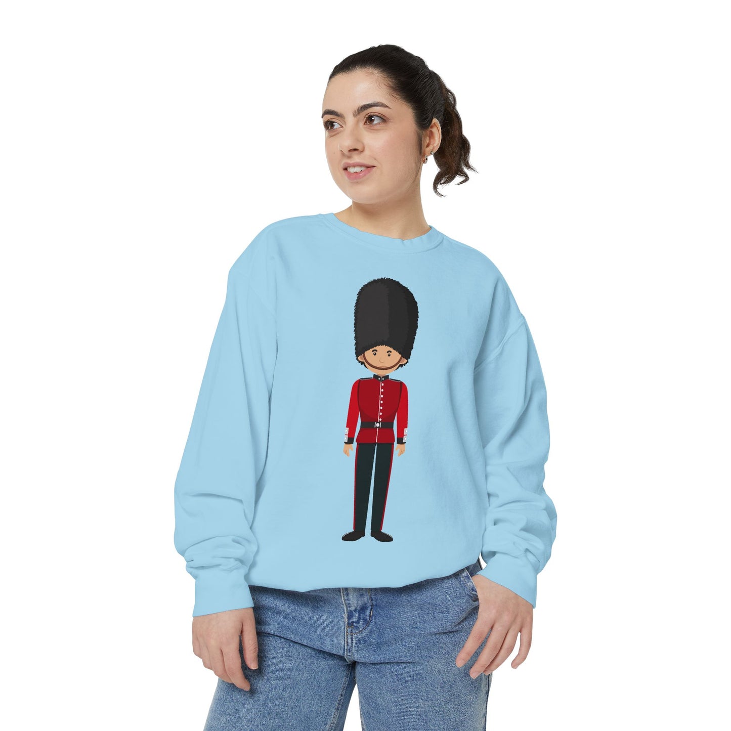 Unisex Garment-Dyed Sweatshirt - Cornwall’s Pride - Red Jacket at the Army Museum