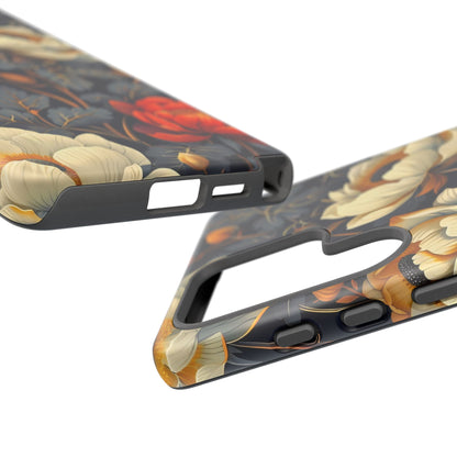 Floral Phone Case - Tough Cases, Stylish Mobile Cover, Flower Design, Holiday Gift, Trendy Accessory, Eco-Friendly Case