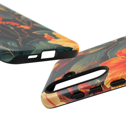 Tough Floral Phone Case | Tropical Vibe, Gift for Nature Lovers, Summer Beach Accessory, Floral Pattern, Trendy Phone Accessories