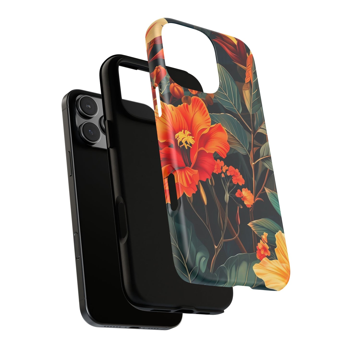 Tough Floral Phone Case | Tropical Vibe, Gift for Nature Lovers, Summer Beach Accessory, Floral Pattern, Trendy Phone Accessories