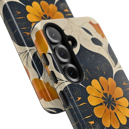 Floral Phone Case - Tough Cases, Botanical iPhone Cover, Vintage Flower Design, Durable Smartphone Protection, Unique Gift Idea