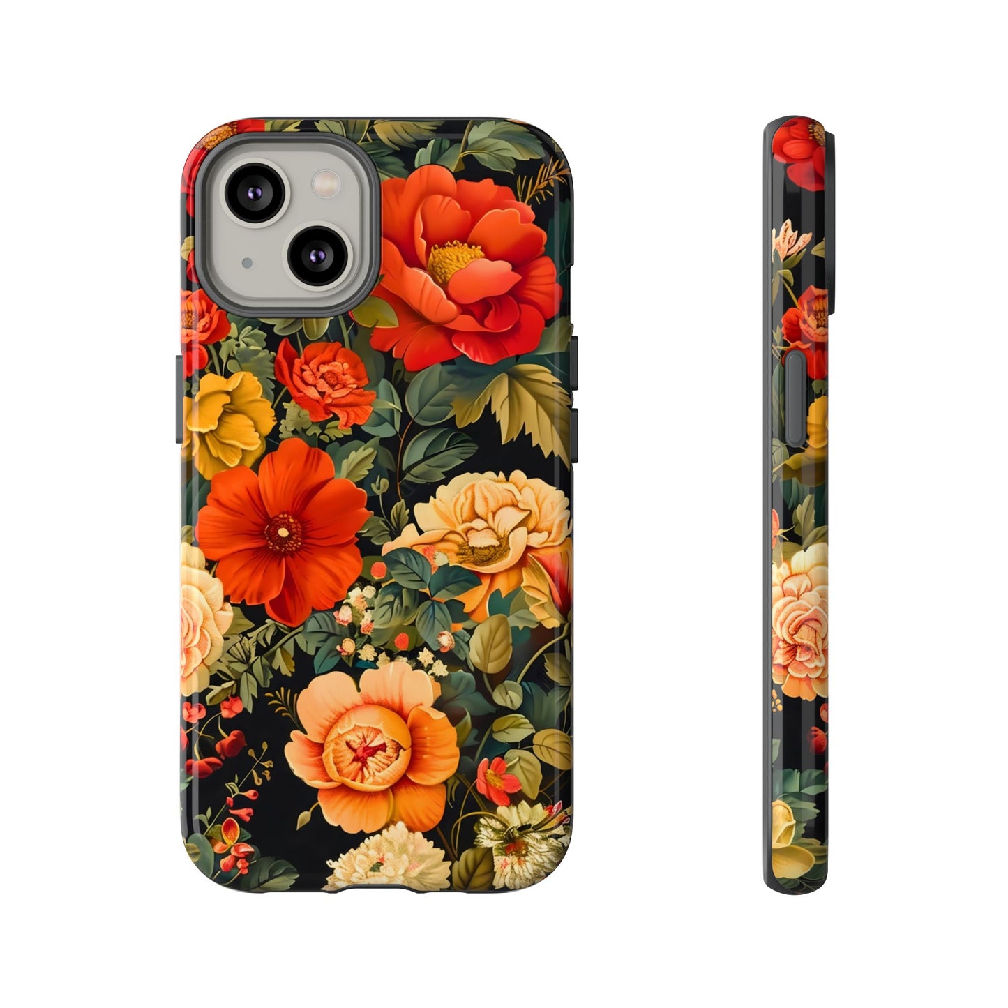 Floral Phone Case, Tough Cases, Decorative Tech Accessories, Gift for Her, Nature Lover Gift, Boho Style Case, Spring Floral Cover