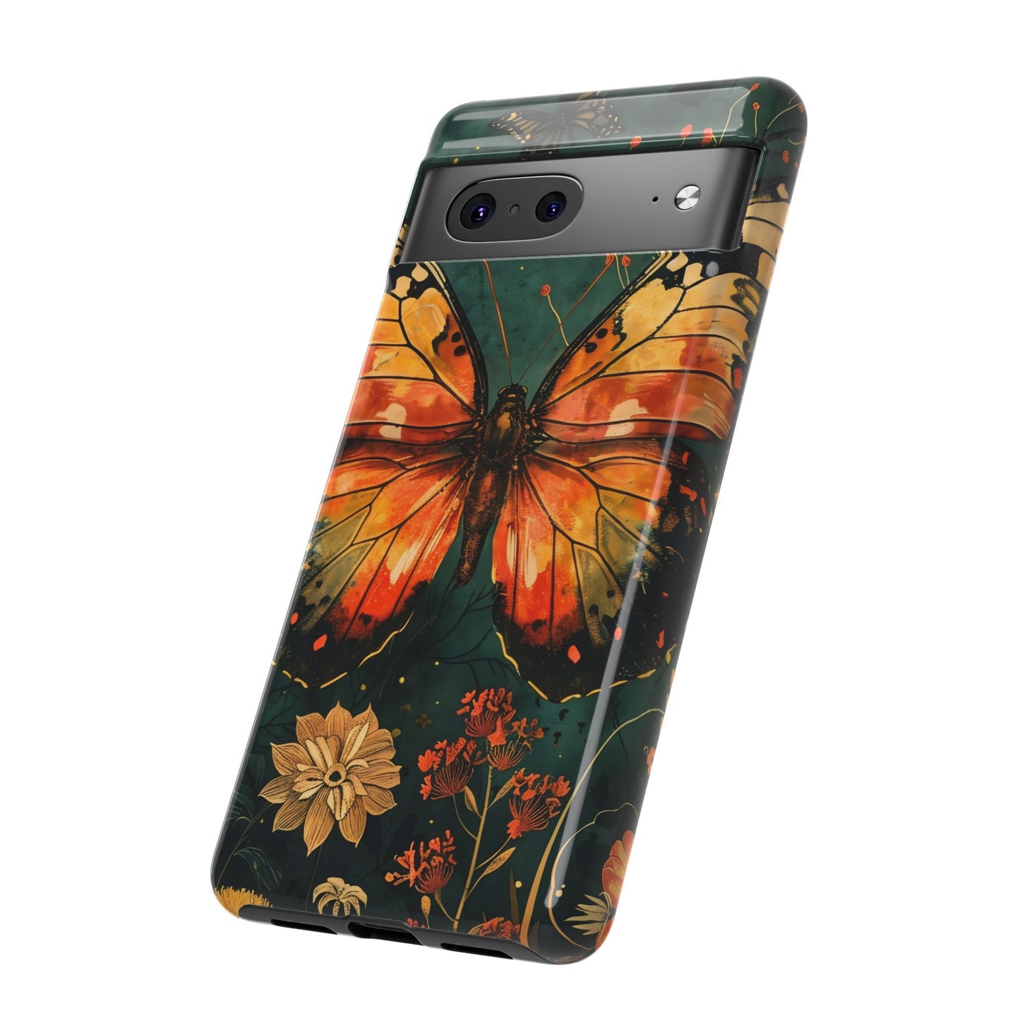 Butterfly Phone Case – Tough Cases for Nature Lovers, Floral Design, Butterfly Art, Unique Gift, Eco-Friendly Protection