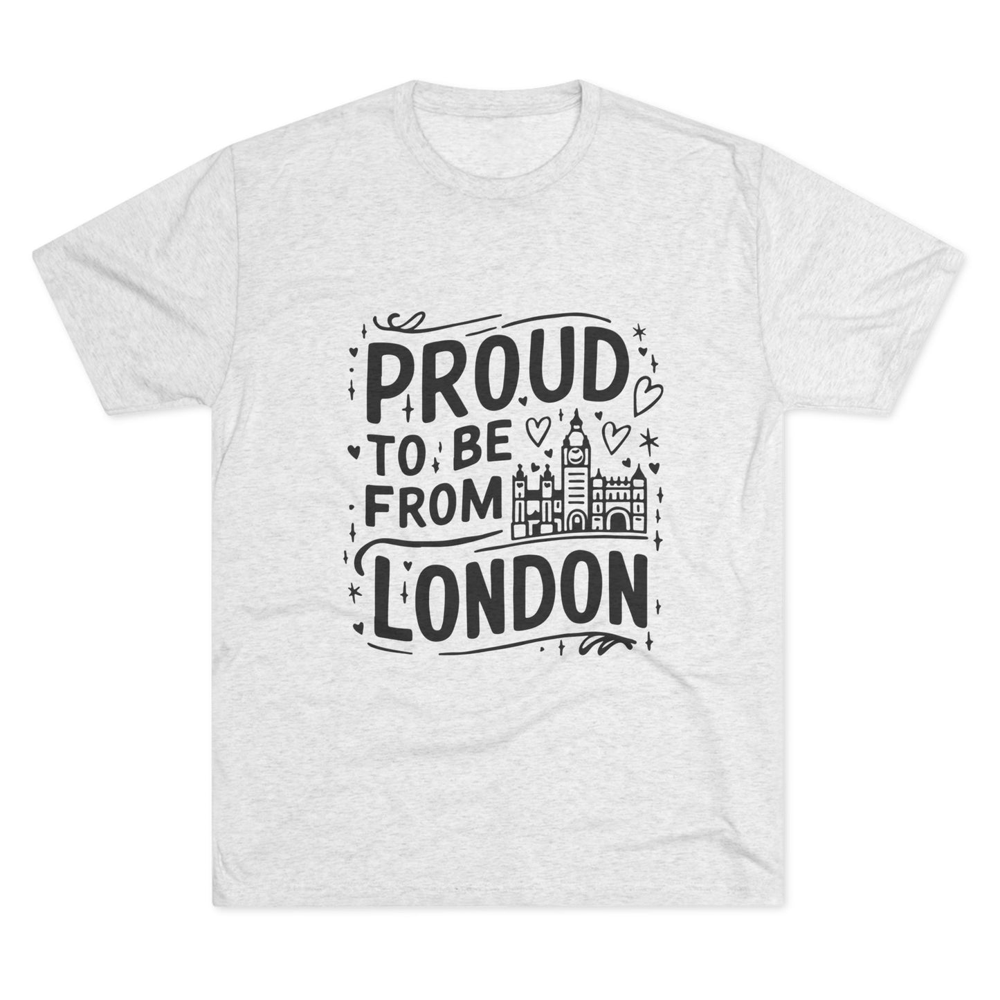 Proud To Be From London Unisex Tri-Blend Crew Tee
