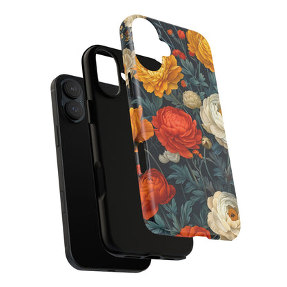 Floral Tough Case for Phones | Durable Floral Phone Cover, Boho Chic, Unique Gift for Her, Phone Protection, Flower Design