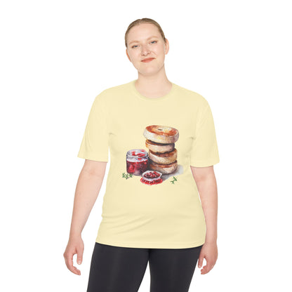 Unisex Moisture Wicking Tee - Rustic Food Design Wall Art