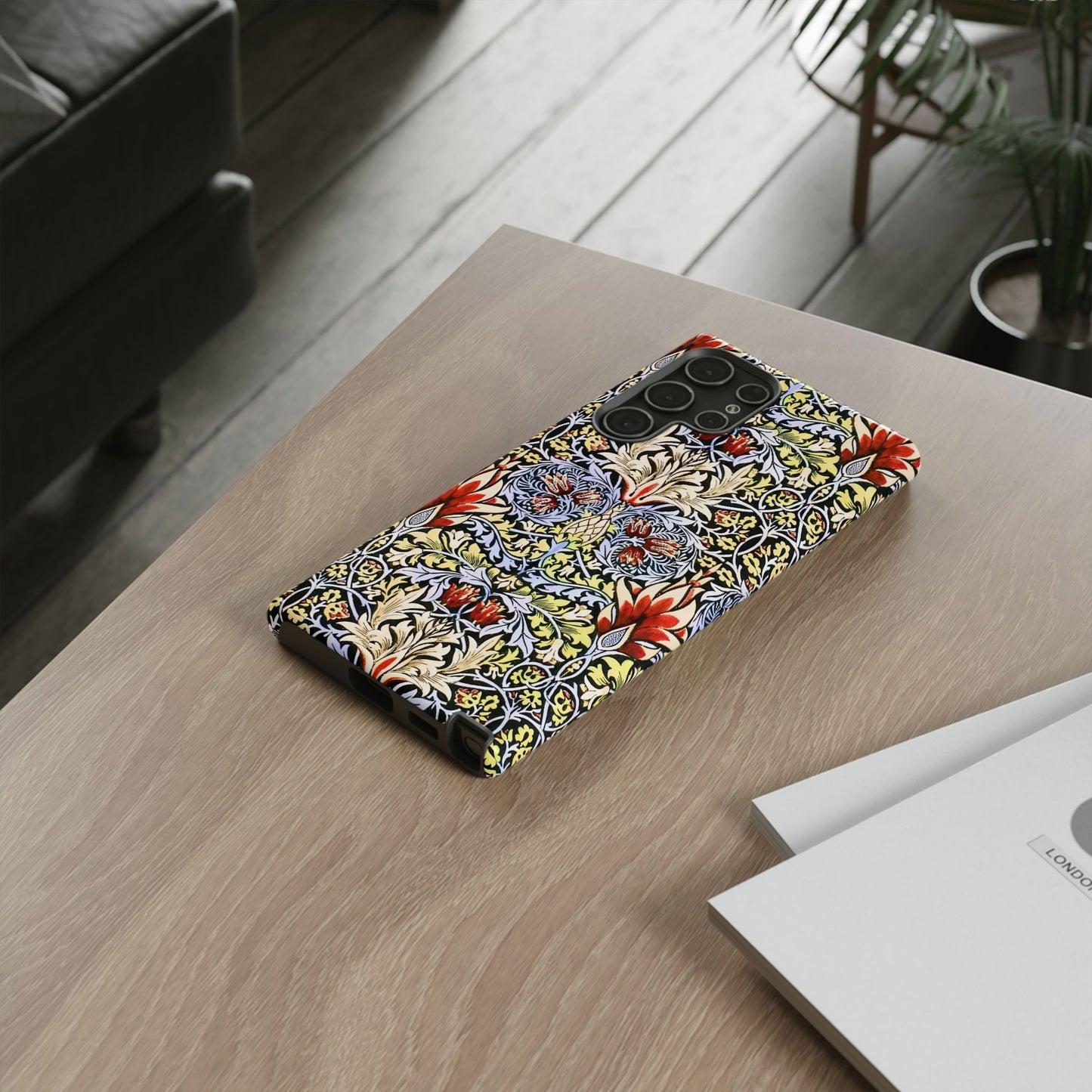 Stylish Phone Case - Floral Design, Tough Cases, Gift for Her, Phone Accessories, Trendy Tech, Unique Cell Phone Cover