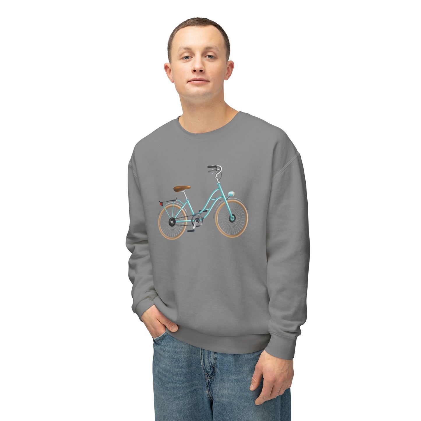 Unisex Lightweight Crewneck Sweatshirt - Classic Bicycle