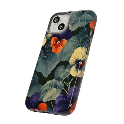 Tough Cases Floral iPhone Case, Tough Phone Cover, Stylish Floral Design, Gift for Her, Summer Vibe, Durable Protective Case
