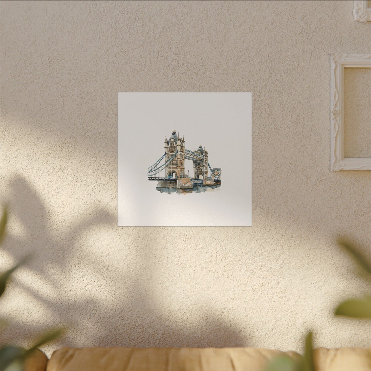 London Bridge Matte Canvas Wall Art, Elegant Home Decor, Unique Gift for Art Lovers, Travel Enthusiast Wall Decor, Modern Aesthetic