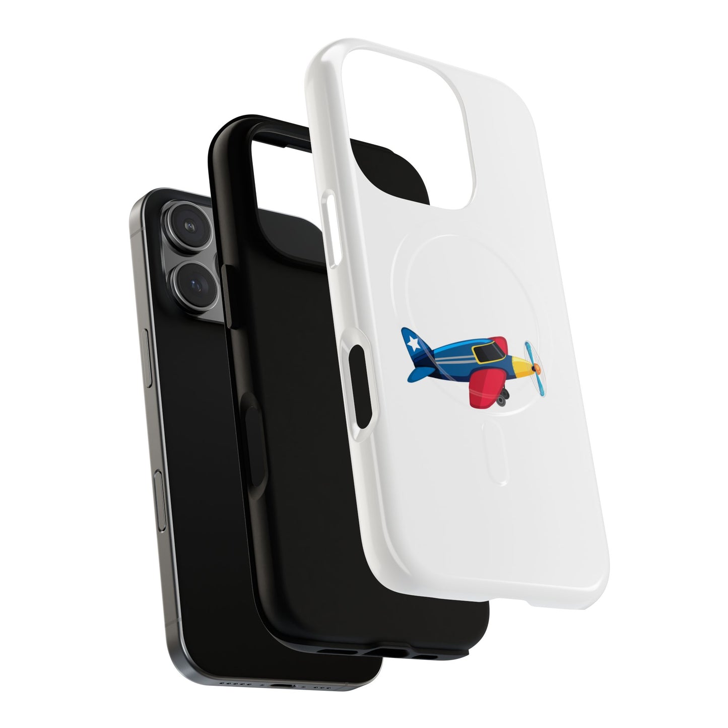 Airplane Tough Magnetic Phone Case, Cute Phone Cover, Gifts for Travelers, Kids and Adults, Aviation Themed, Durable Phone Case