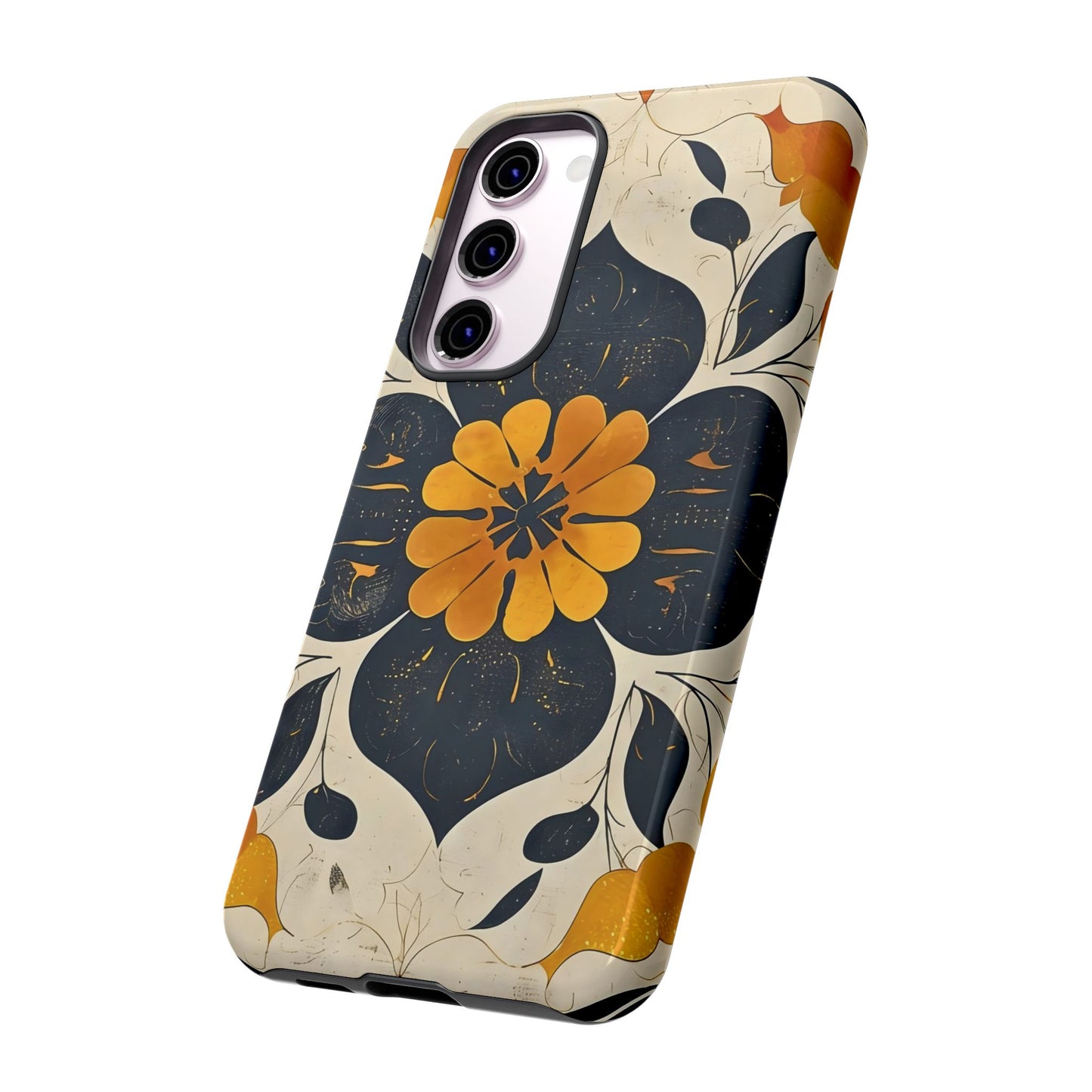 Floral Phone Case - Tough Cases, Botanical iPhone Cover, Vintage Flower Design, Durable Smartphone Protection, Unique Gift Idea