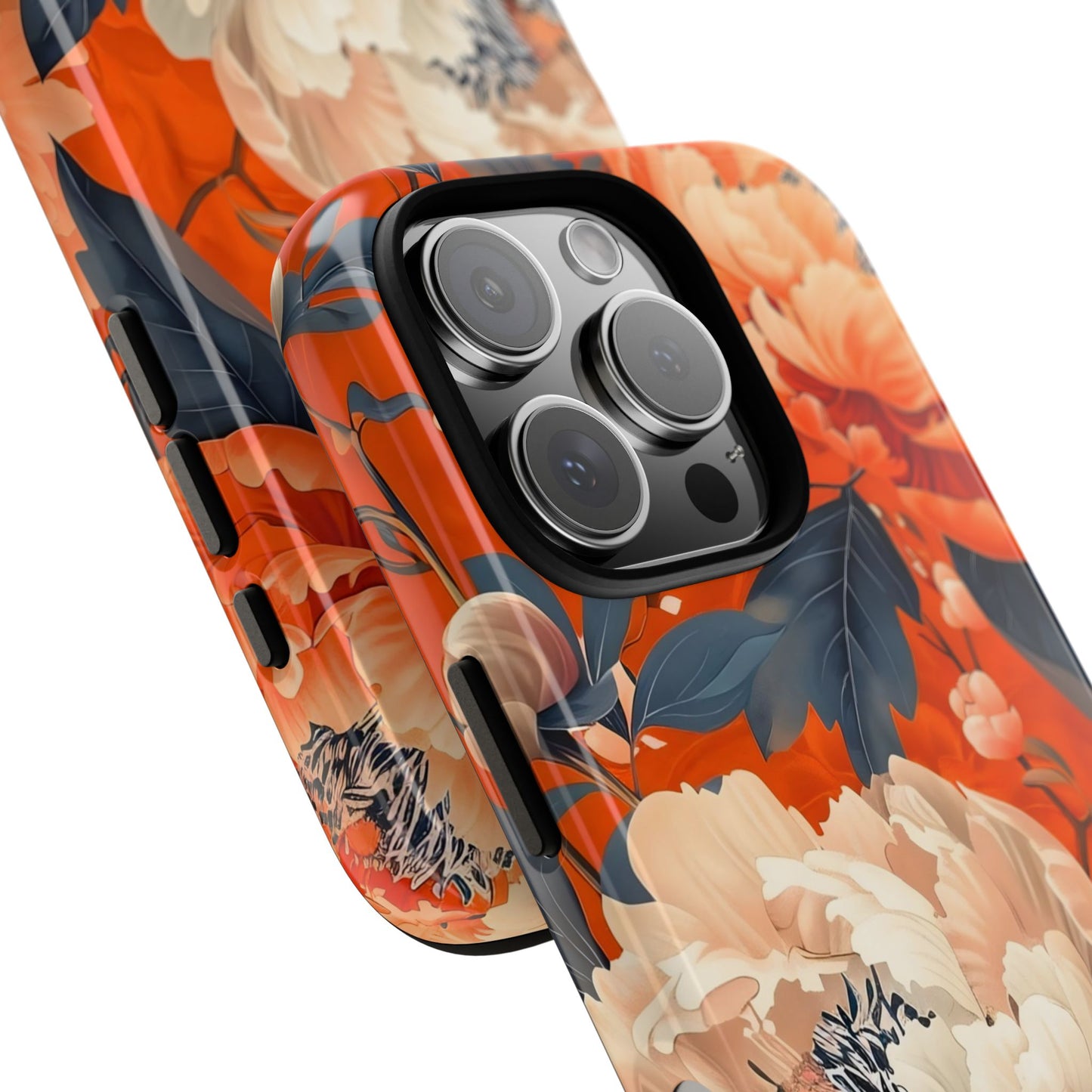 Floral Tough Case, Durable Floral Phone Case, Stylish Protection Case, Gift for Her, Spring Accessories, Mother’s Day Gift