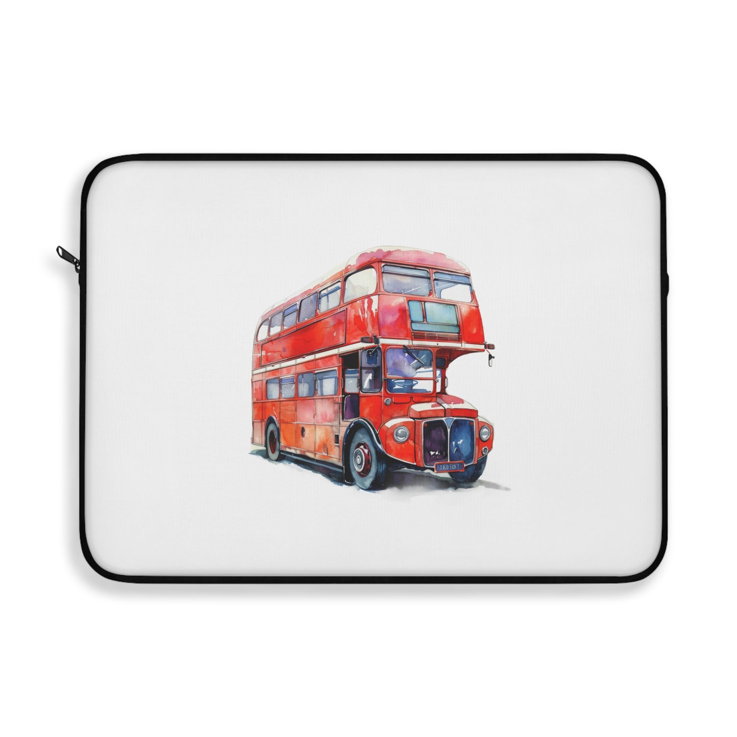 Red Double-Decker Bus Laptop Sleeve | Trendy Tech Case, Gift for Student, Travel Lover, Cute Computer Accessory, Bus Enthusiast