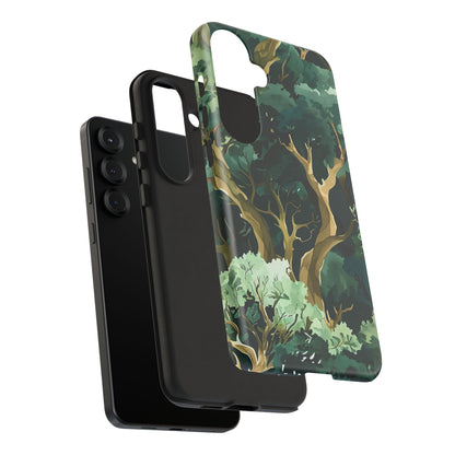 Forest Green Phone Case, Nature-Inspired Tough Cases, Eco-Friendly Gift, Outdoor Lover Accessory, Unique Phone Cover