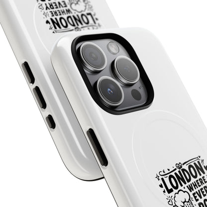 London Pub Themed Tough Magnetic Case for Phone, Unique Phone Accessories, Gift for Travelers, Fun Drink Lovers, Birthday or Travel Gift