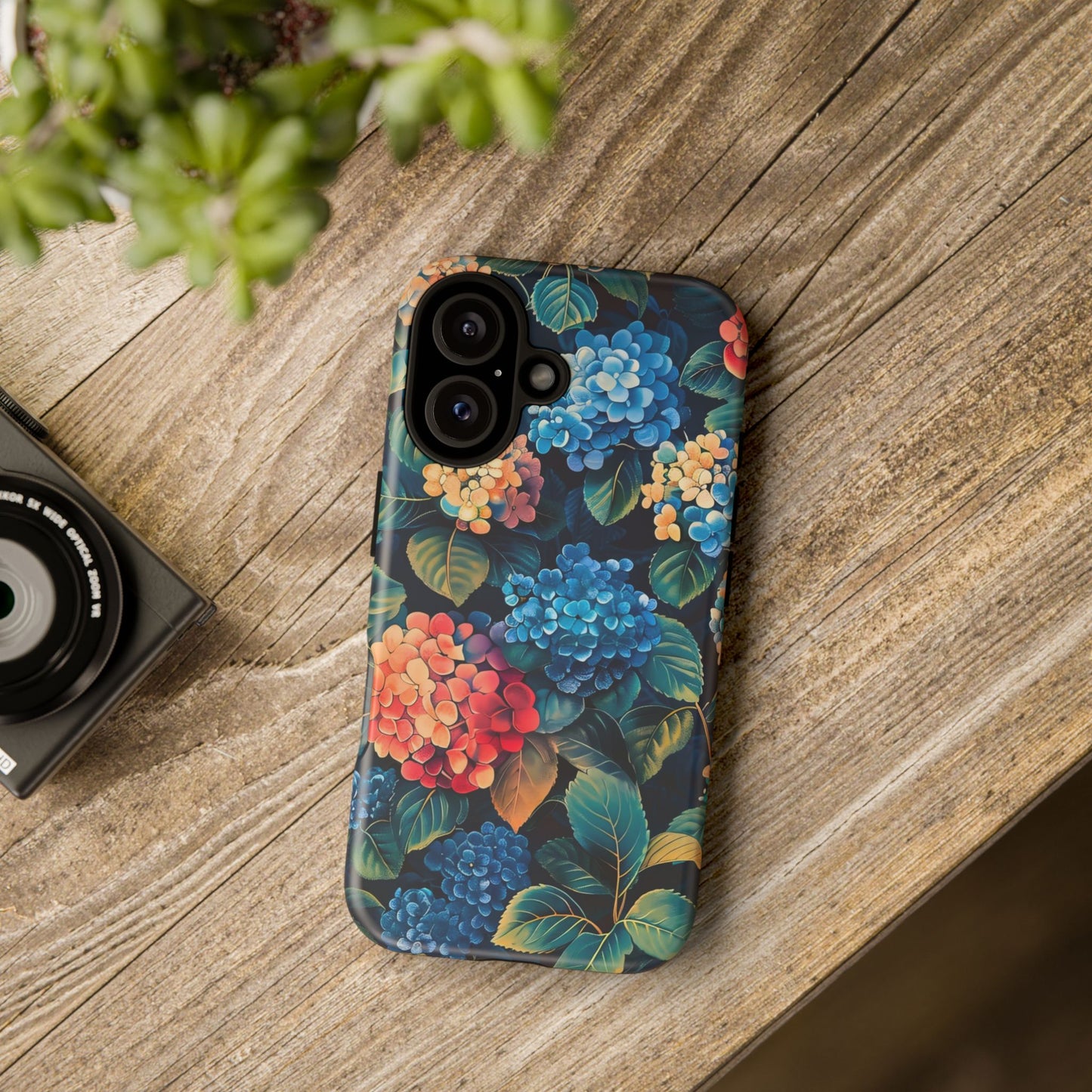 Floral Phone Case, Stylish Tough Case for Gardener Gift, Flower Lover Accessory, Pretty Floral Design, Protective Case
