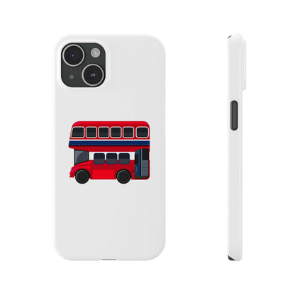 Charming Red Double-Decker Bus Phone Cases, Cute Phone Covers for Travelers, Gifts for London Lovers, Stylish Mobile Accessories, [...]