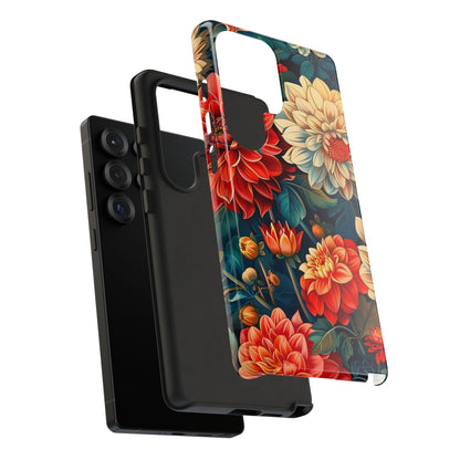 Floral Phone Case - Vibrant Tough Cases, Stylish Floral Cell Phone Cover, Gift for Her, Trendy Phone Accessory, Flower Design