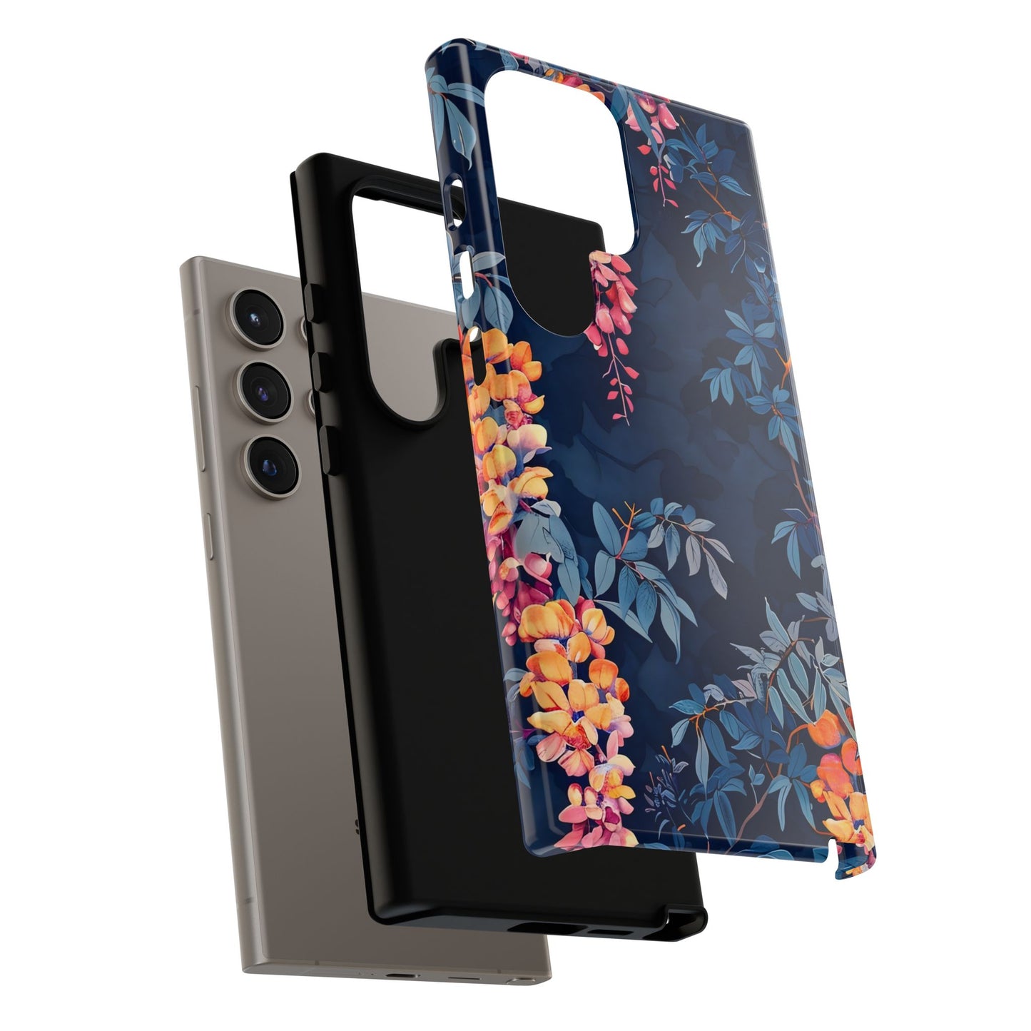 Floral iPhone Case, Tough Phone Cover, Gift for Her, Nature Lover Accessory, Spring Decor, Unique Floral Design