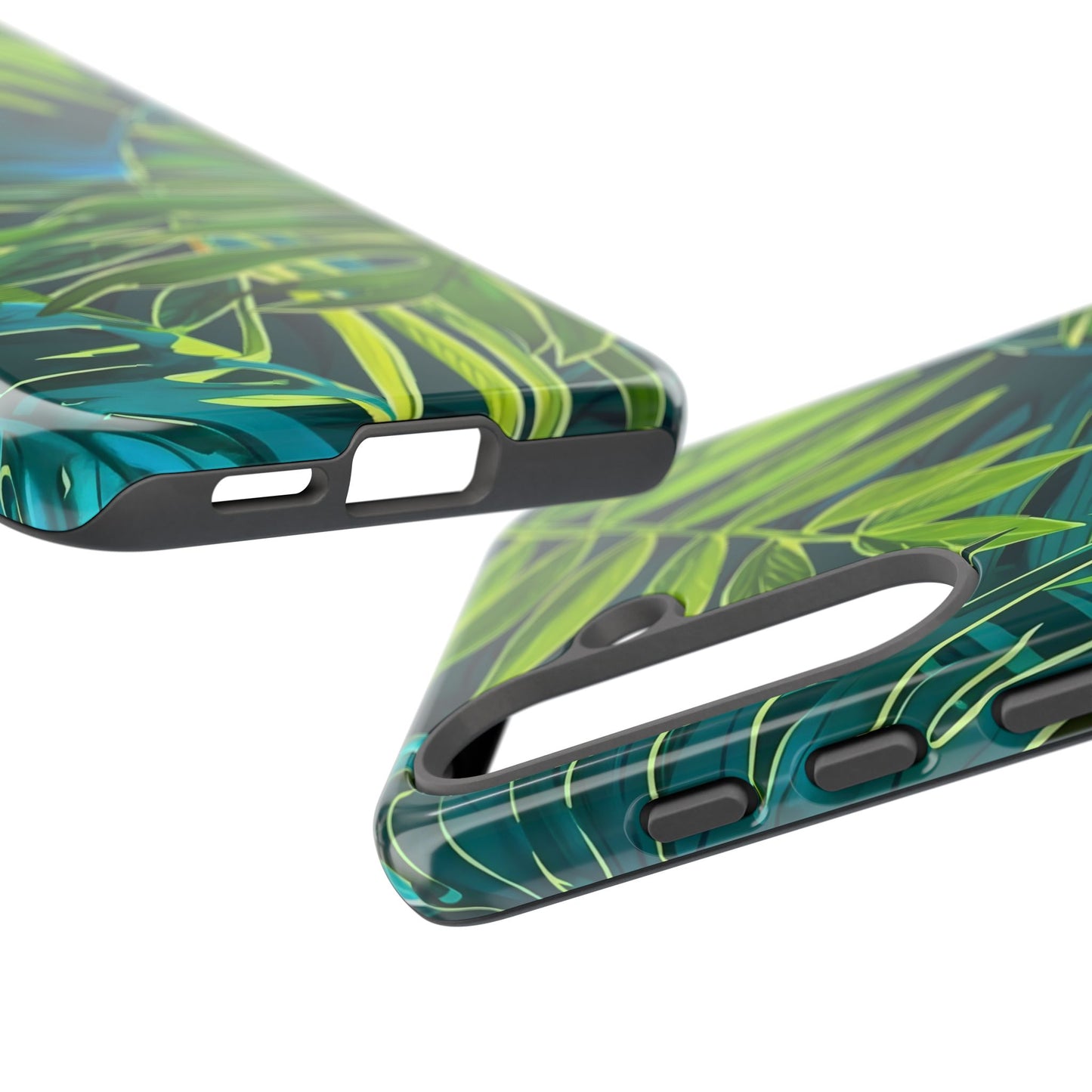 Tropical Phone Case - Durable Green Leaf Design, Eco-Friendly Gift, Trendy Accessory, Nature Lover's Case, Summer Vibes