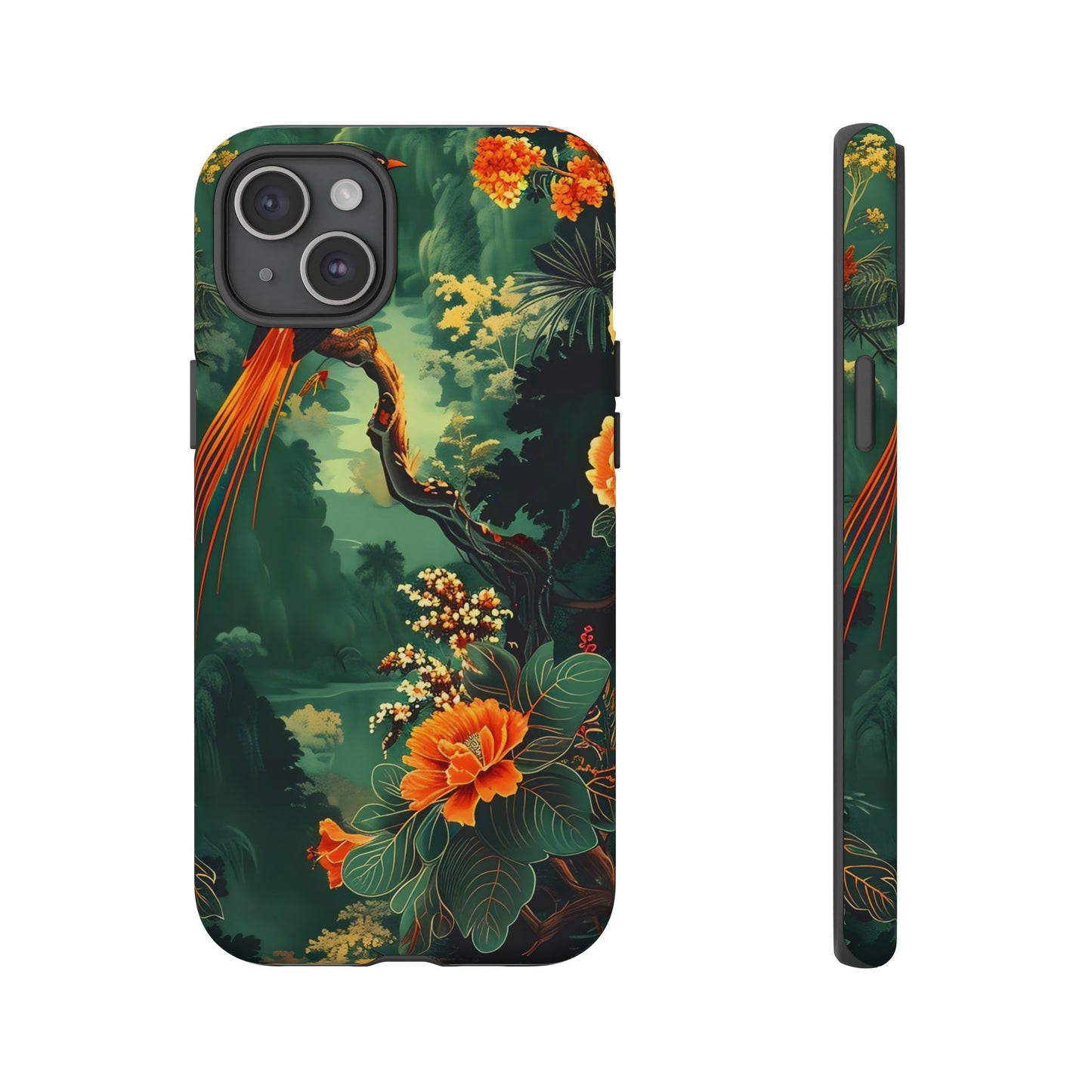 Tropical Phone Case - Colorful Floral Design, Phone Cover for Nature Lovers, Gift for Friends, iPhone & Android Compatible, Boho Style
