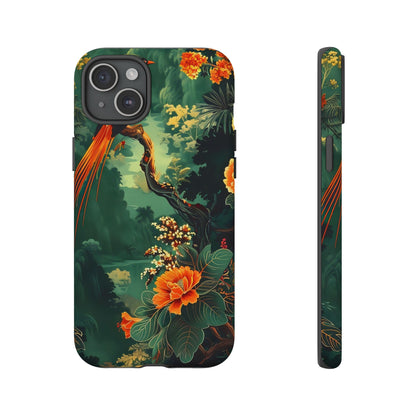 Tropical Phone Case - Colorful Floral Design, Phone Cover for Nature Lovers, Gift for Friends, iPhone & Android Compatible, Boho Style