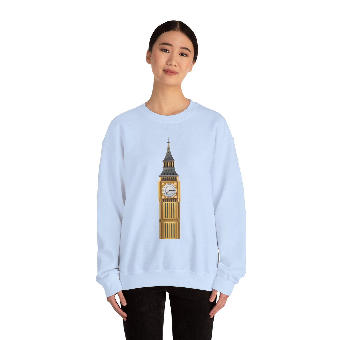 Unisex Heavy Blend™ Crewneck Sweatshirt - Tick Tock London - The Majestic Big Ben