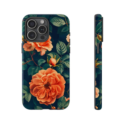 Floral Phone Case, Tough Cases for Nature Lovers, Botanical Design, Phone Protection, Gift for Her, Trending Floral Accessories