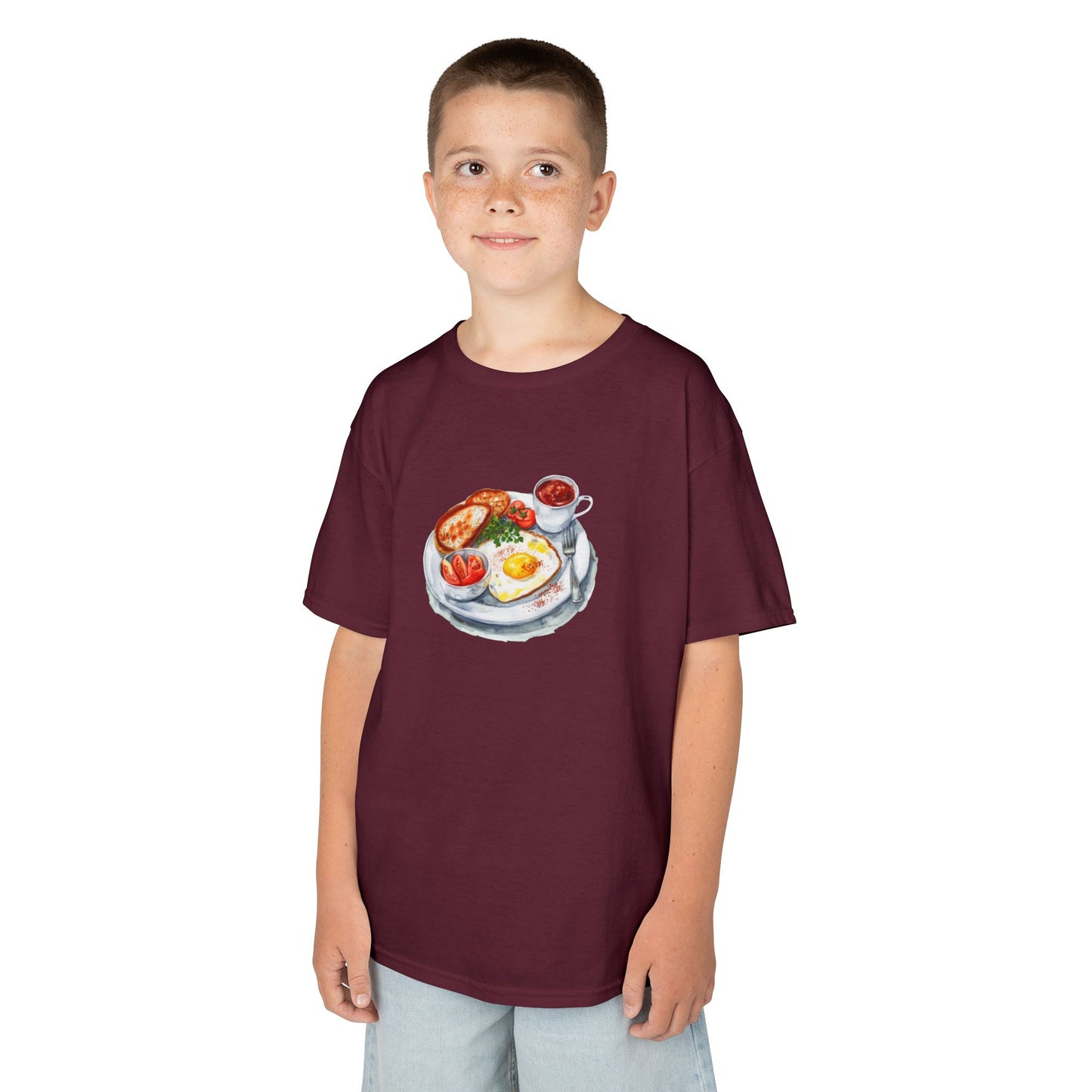 Kids  Tee -  Watercolor Culinary Art - Food Illustration - Fun Food Design for Young Foodies!