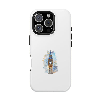 Artistic Magnetic Phone Cases with Iconic Designs, Unique Cell Phone Cover, London Tower Case, Gift for Travelers, Customizable Art Cases